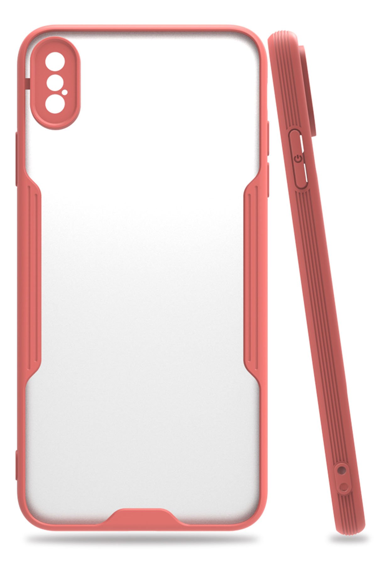  iPhone XS Max Kılıf Platin Silikon - Pembe