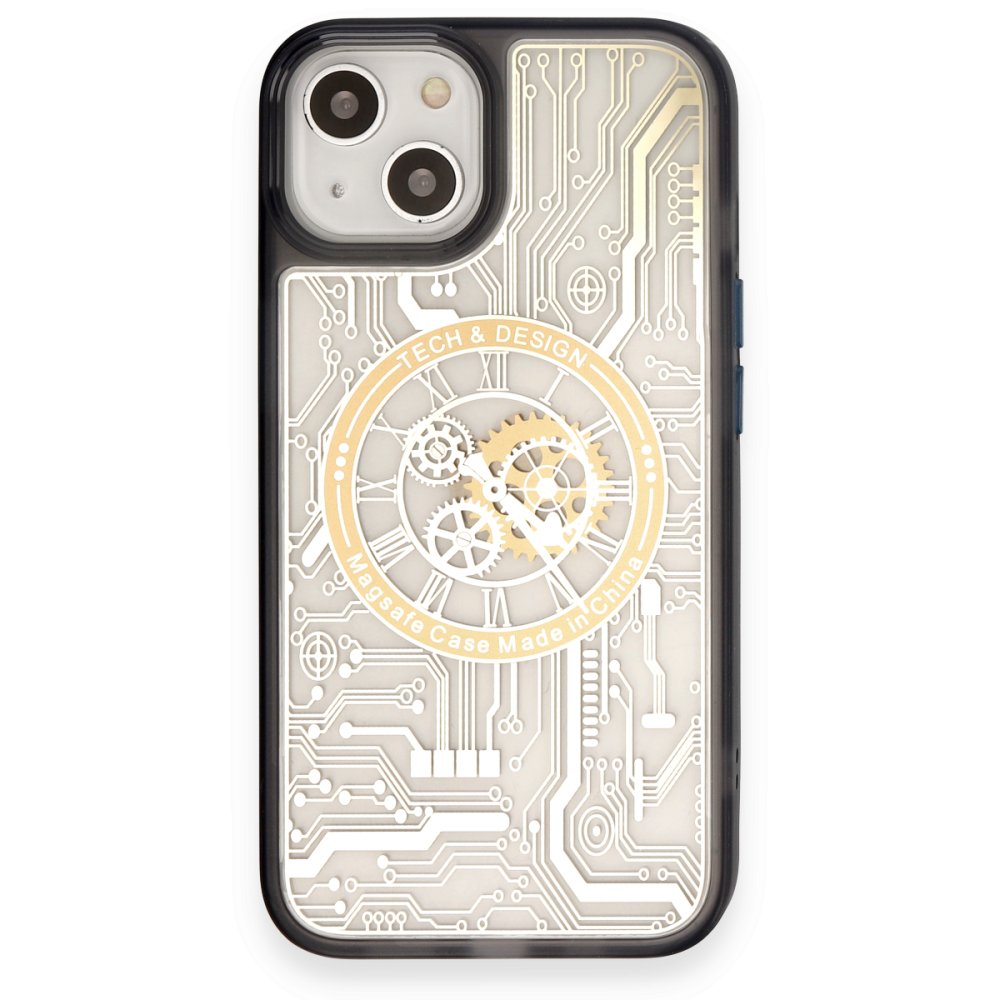  iPhone 14 Kılıf Magic Magneticsafe Silikon - Siyah