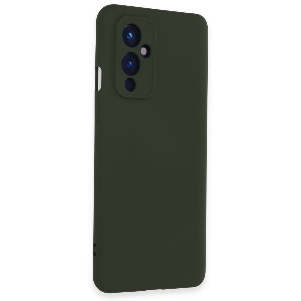 One Plus 9 Kılıf Nano içi Kadife Silikon - Koyu Yeşil One Plus 9 Kılıf Nano içi Kadife Silikon - Koyu Yeşil