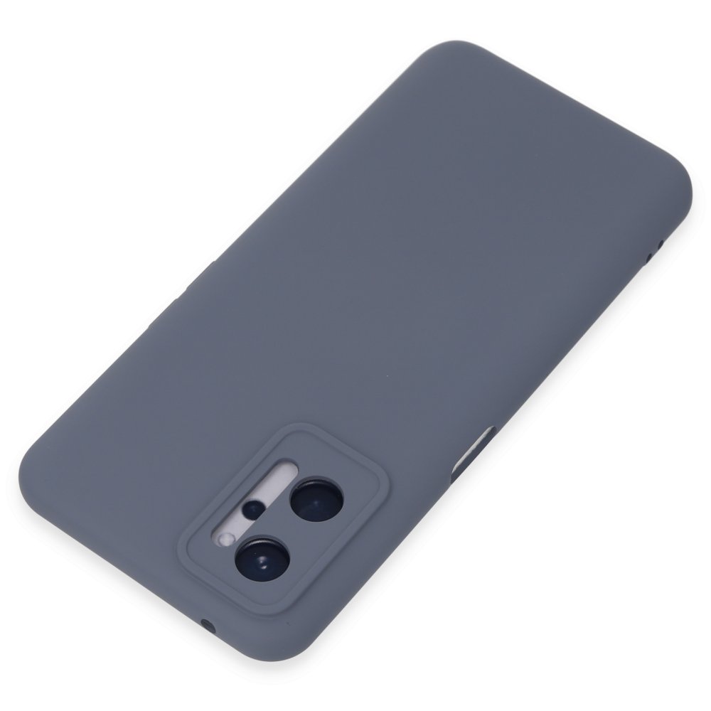  Realme 9i 4G Kılıf Nano içi Kadife Silikon - Gri