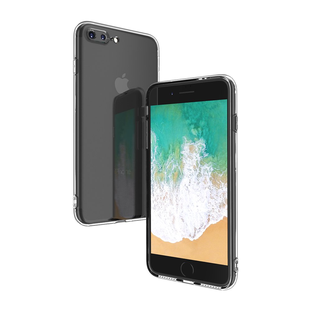  iPhone 8 Plus Kılıf Deluxe 2mm Şeffaf Silikon