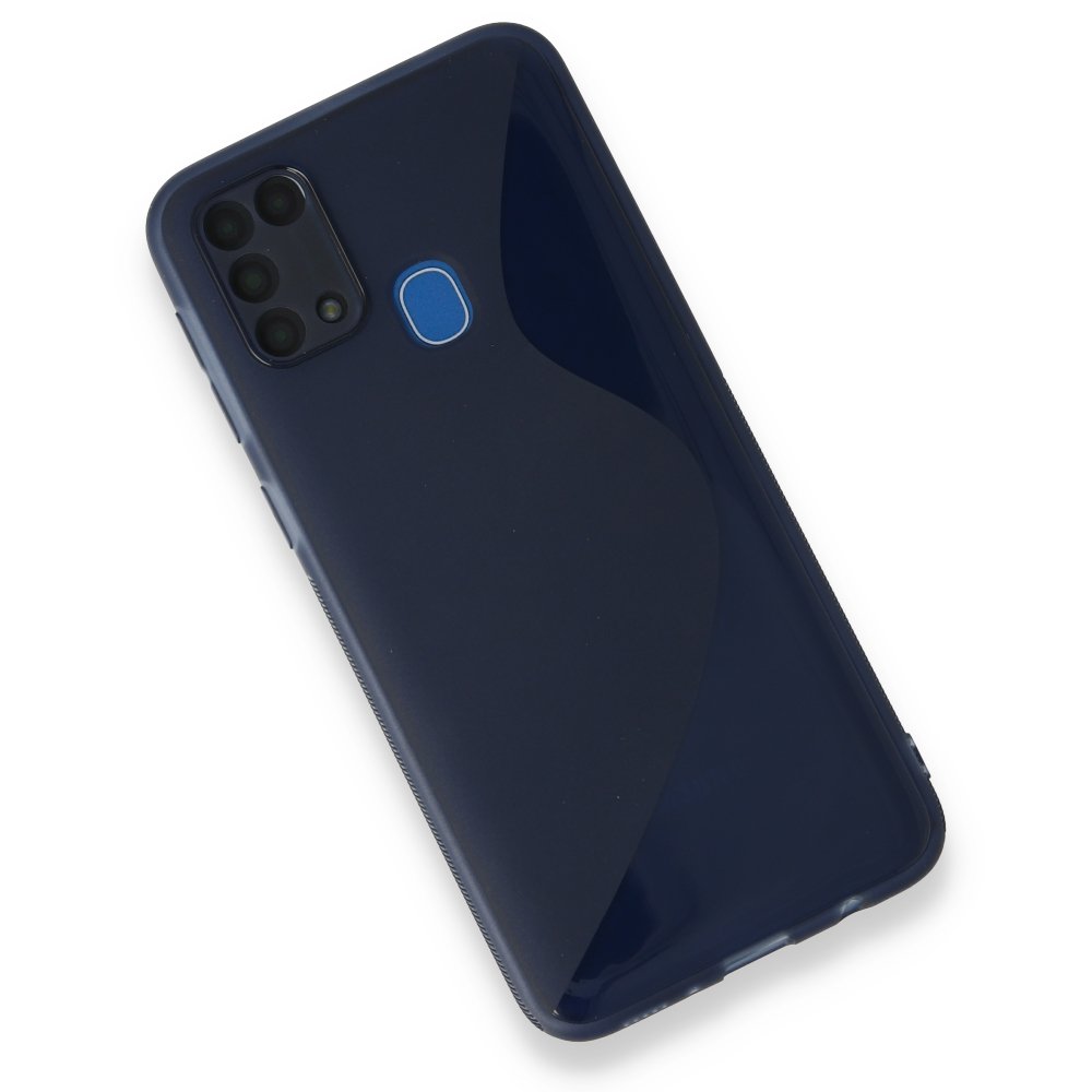  Samsung Galaxy M31 Kılıf S Silikon - Mavi