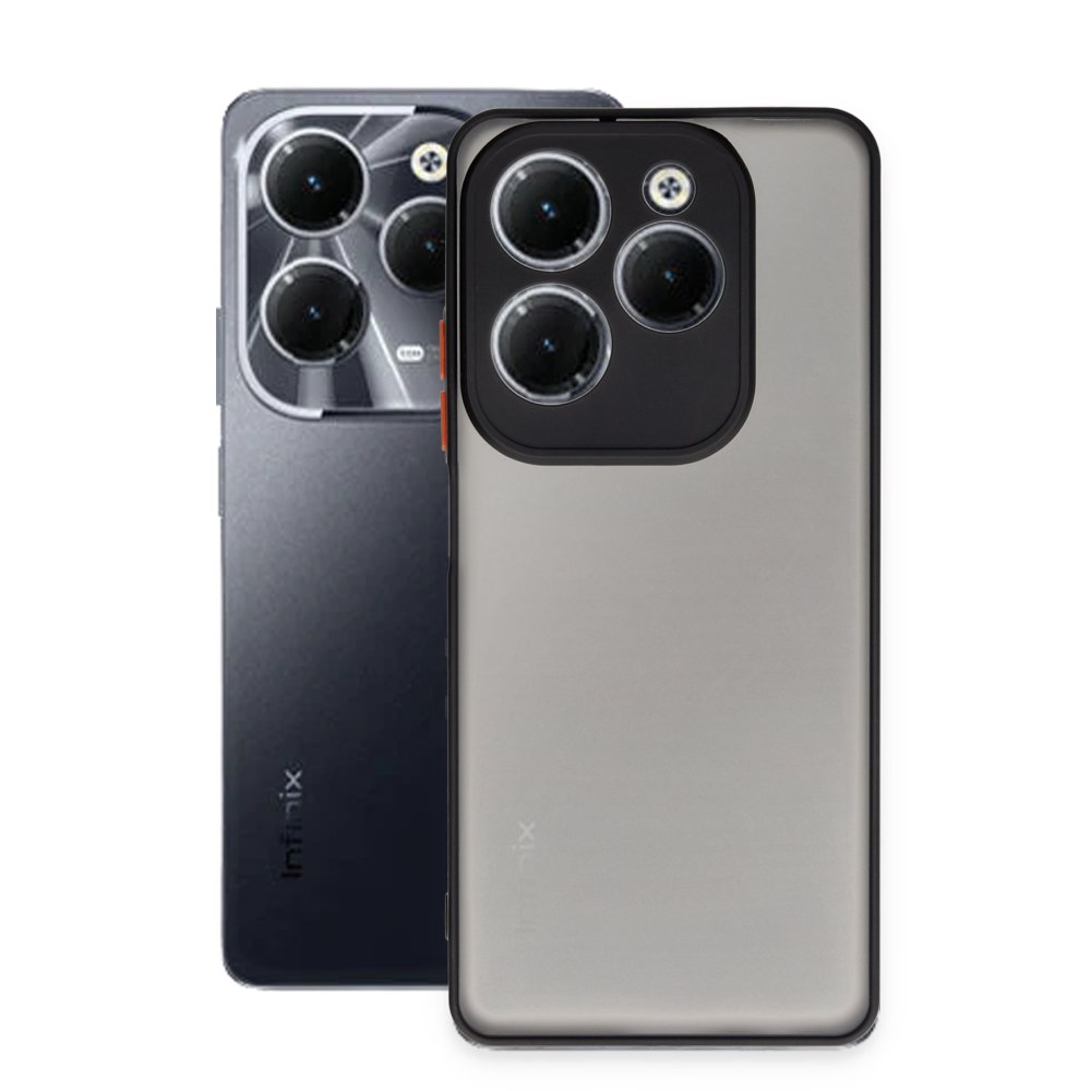 İnfinix Hot 40 Pro Kılıf Montreal Silikon Kapak - Siyah  İnfinix Hot 40 Pro Kılıf Montreal Silikon Kapak - Siyah