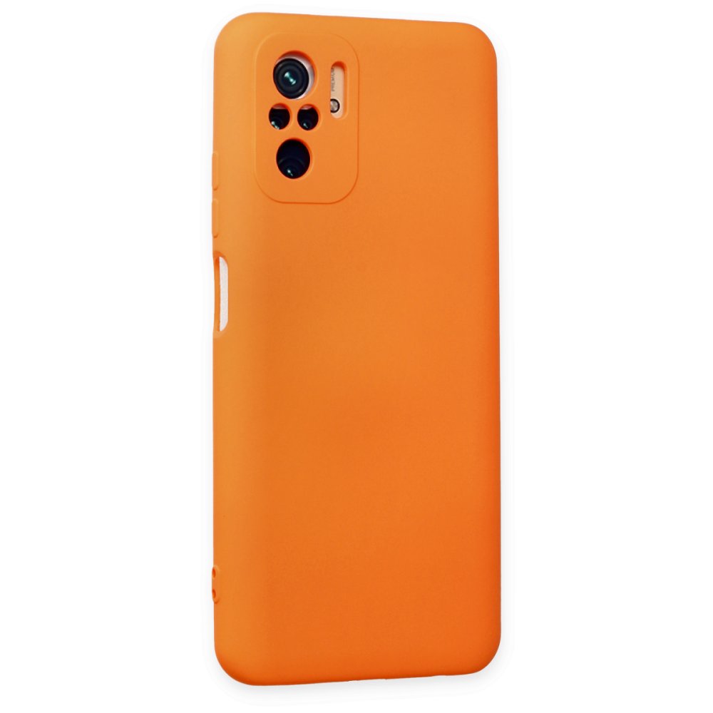 Xiaomi Poco M5s Kılıf Nano içi Kadife Silikon - Turuncu  Xiaomi Poco M5s Kılıf Nano içi Kadife Silikon - Turuncu