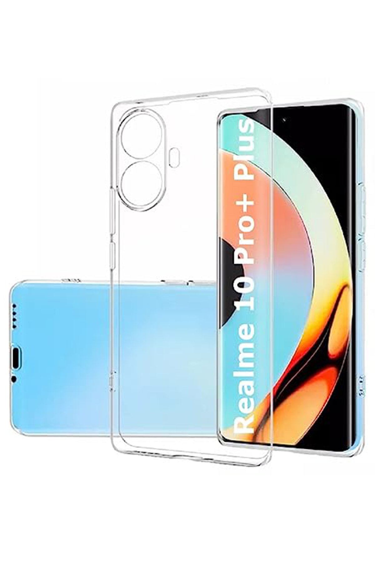Realme 10 Pro Plus 5G Kılıf Lüx Şeffaf Silikon  Realme 10 Pro Plus 5G Kılıf Lüx Şeffaf Silikon