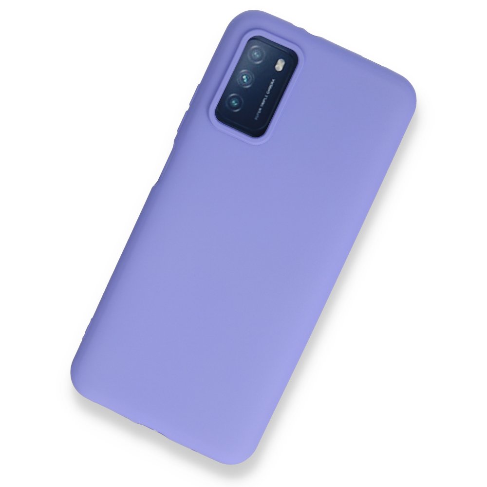 Xiaomi Pocophone M3 Kılıf Nano içi Kadife Silikon - Lila Xiaomi Pocophone M3 Kılıf Nano içi Kadife Silikon - Lila