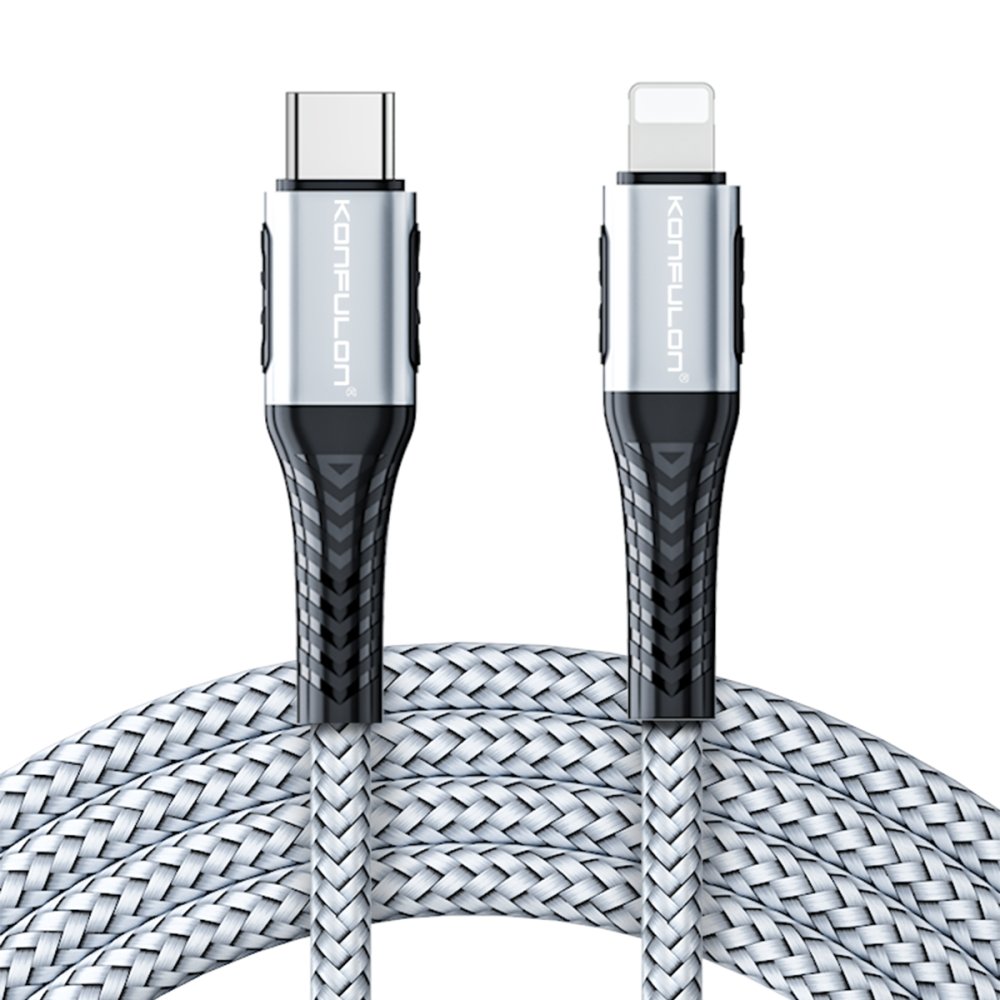Konfulon DC35 Type-C to Lightning Kablo 1MT - Gri