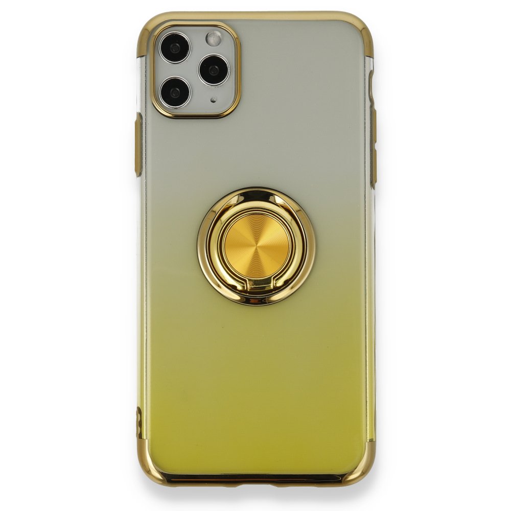  iPhone 11 Pro Max Kılıf Marvel Yüzüklü Silikon - Sarı