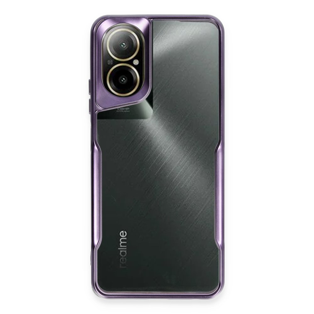 Realme 12 Lite Kılıf Boyi Silikon Kapak - Derin Mor  Realme 12 Lite Kılıf Boyi Silikon Kapak - Derin Mor