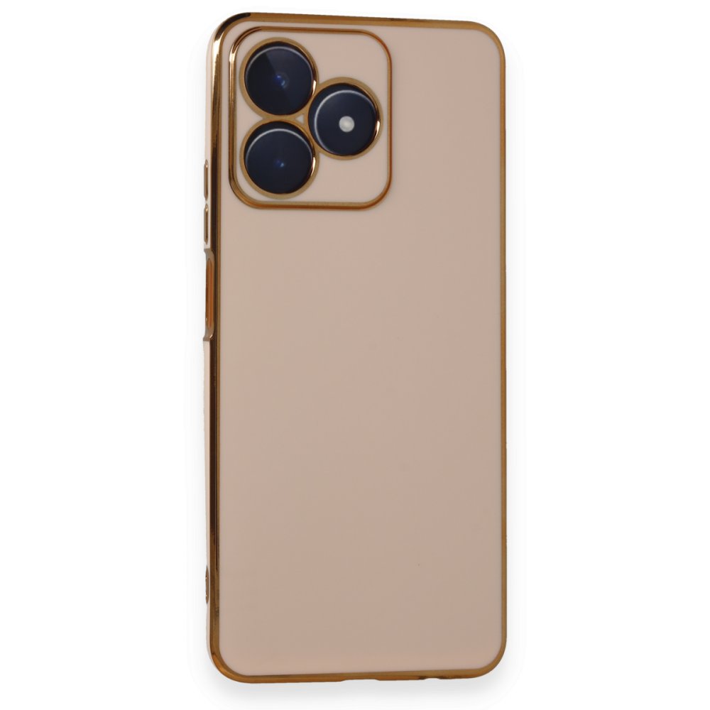 Realme C53 Kılıf Volet Silikon - Pembe Realme C53 Kılıf Volet Silikon - Pembe