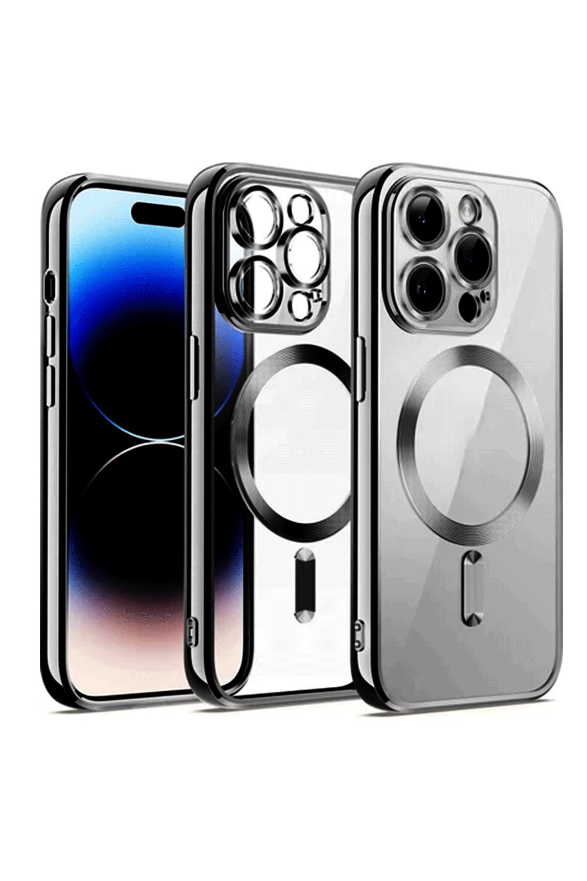  iPhone 12 Pro Kılıf Kross Magneticsafe Kapak - Gümüş