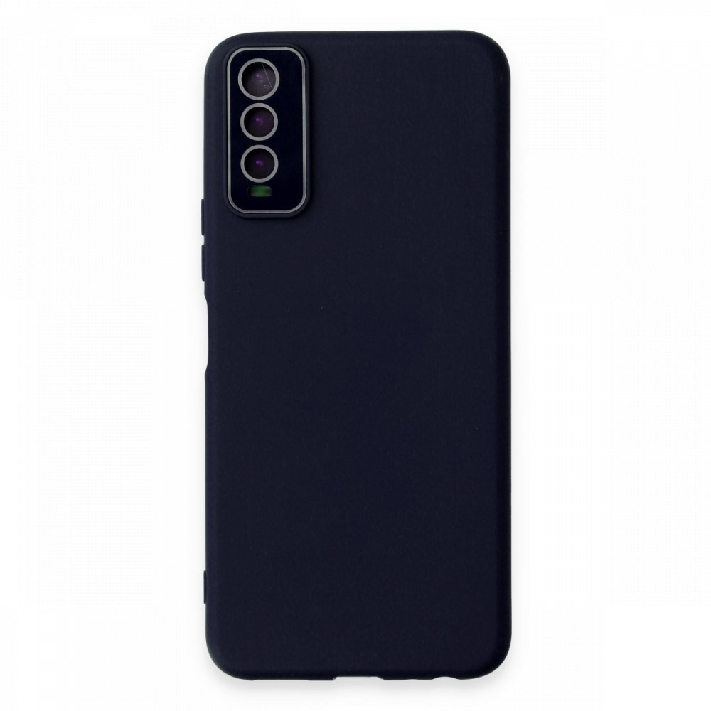  Vivo Y11S Kılıf Lansman Glass Kapak - Lacivert