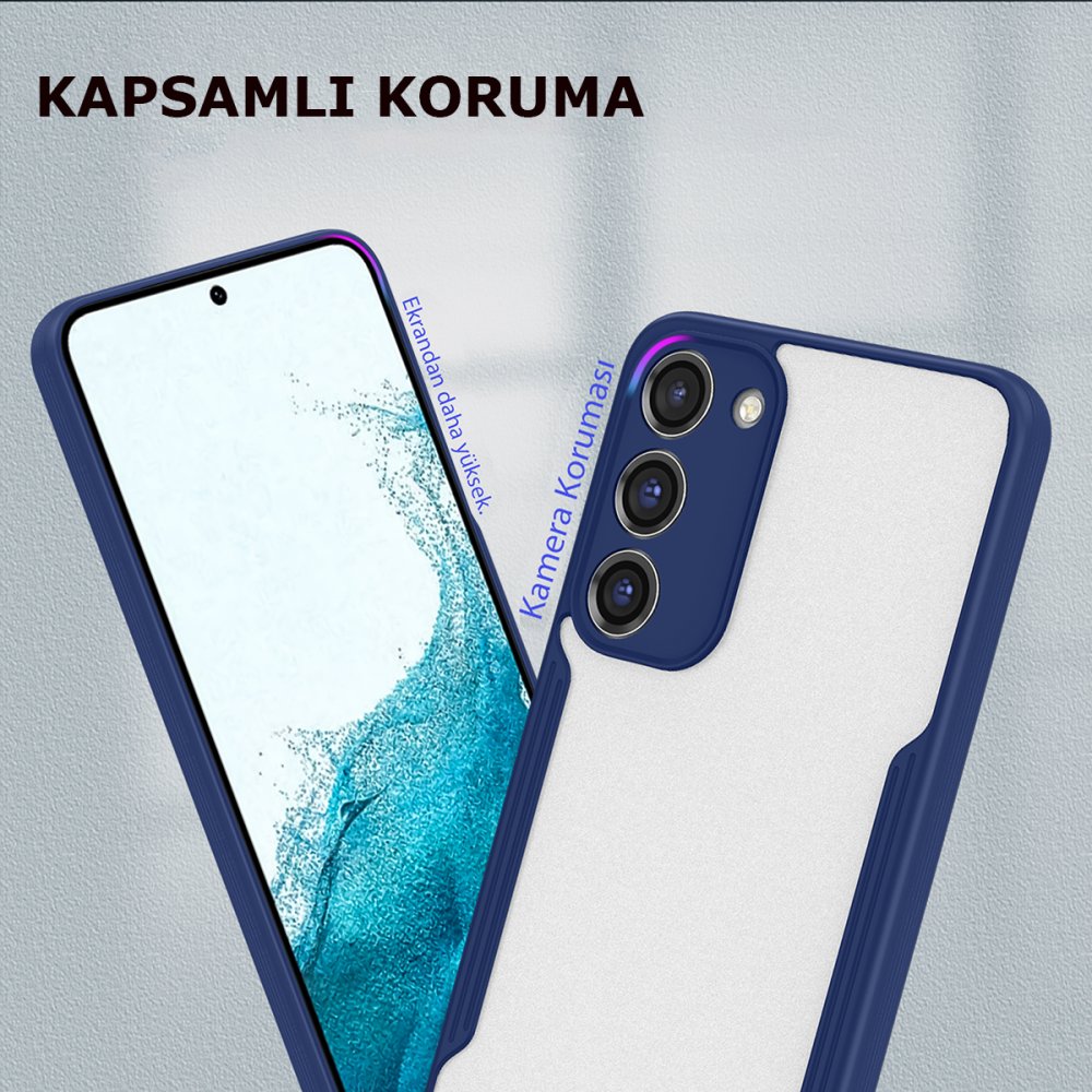  Samsung Galaxy S23 Kılıf Platin Silikon - Kırmızı
