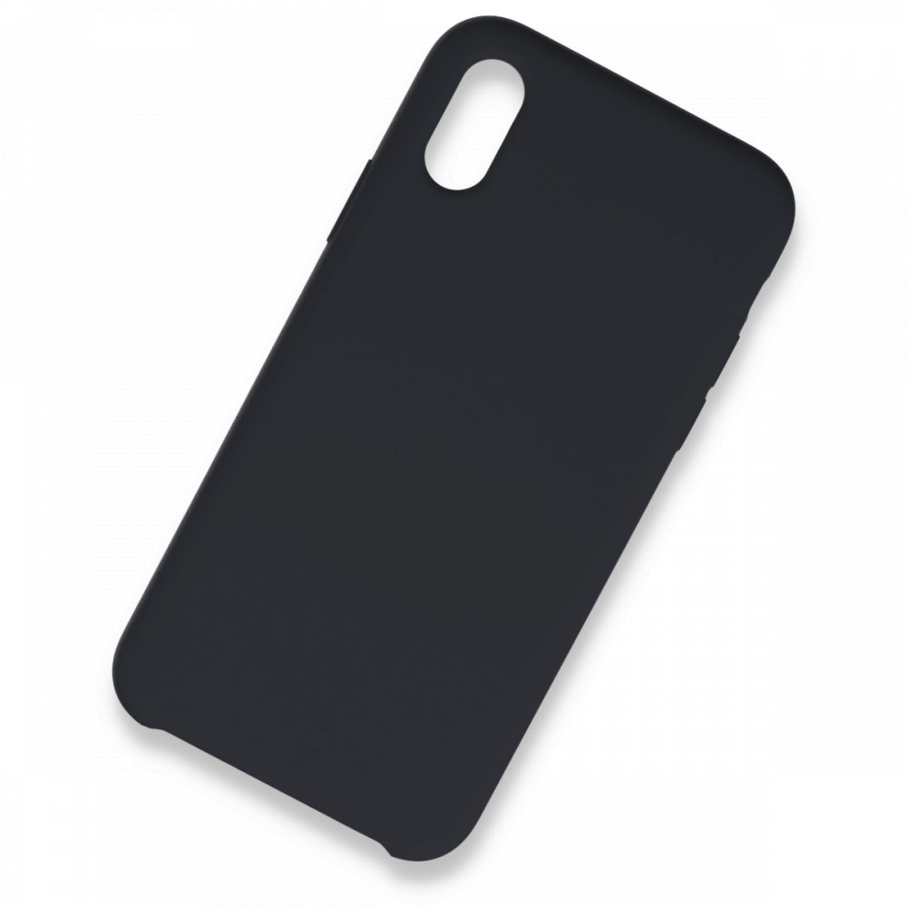  iPhone XS Max Kılıf Lansman Legant Silikon - Koyu Gri