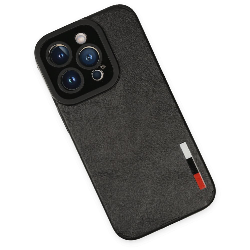  iPhone 14 Pro Kılıf Loop Deri Silikon - Siyah