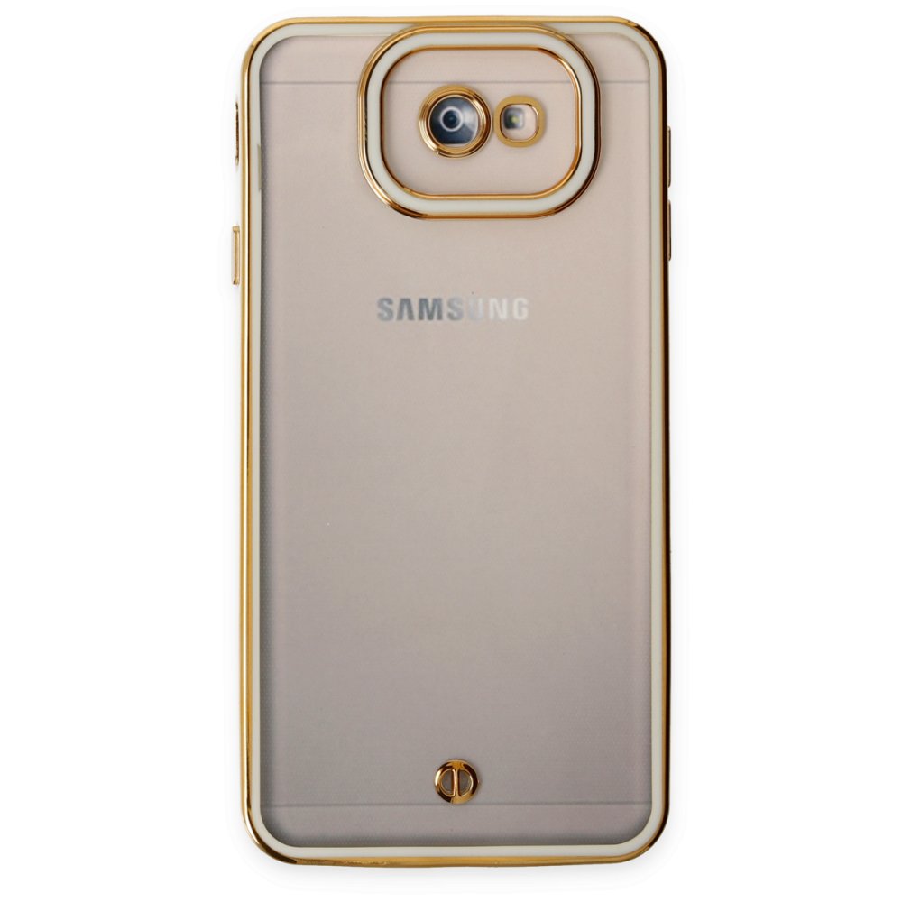  Samsung Galaxy J7 Prime Kılıf Liva Lens Silikon - Beyaz