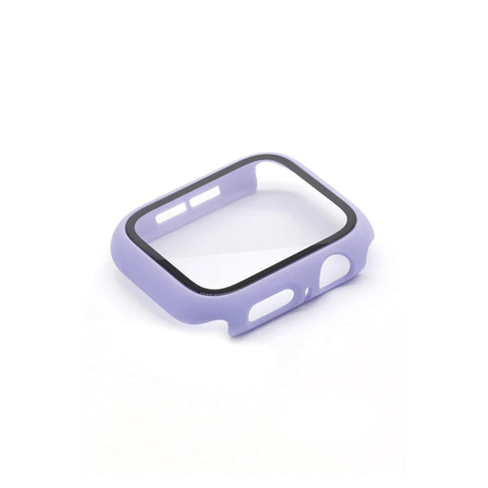  Apple Watch 38mm Camlı Kasa Ekran Koruyucu - Lila