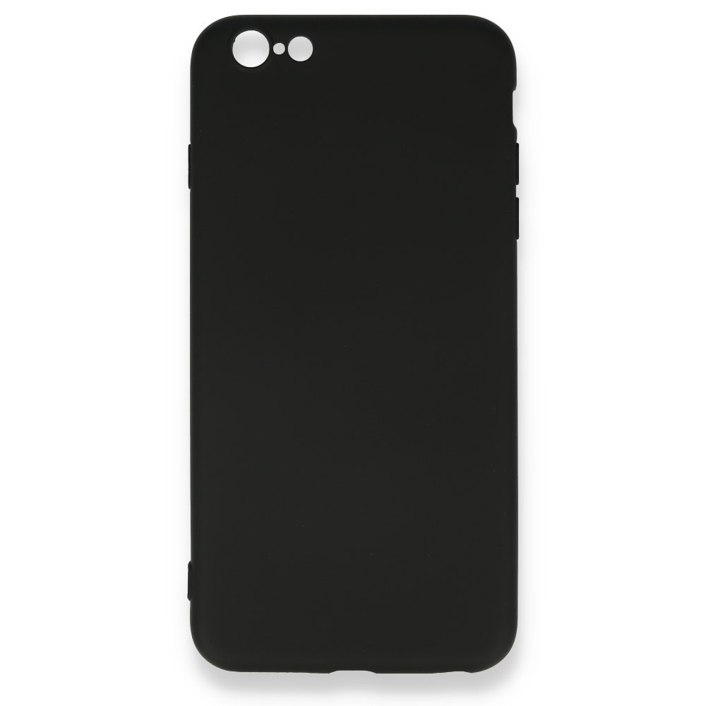 iPhone 6 Plus Kılıf Nano içi Kadife Silikon - Siyah iPhone 6 Plus Kılıf Nano içi Kadife Silikon - Siyah
