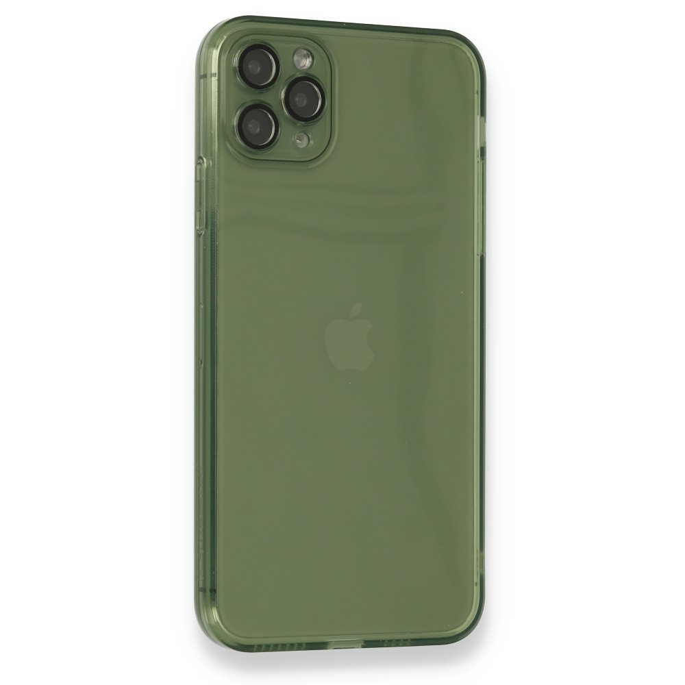  iPhone 11 Pro Max Kılıf Fly Lens Silikon - Yeşil