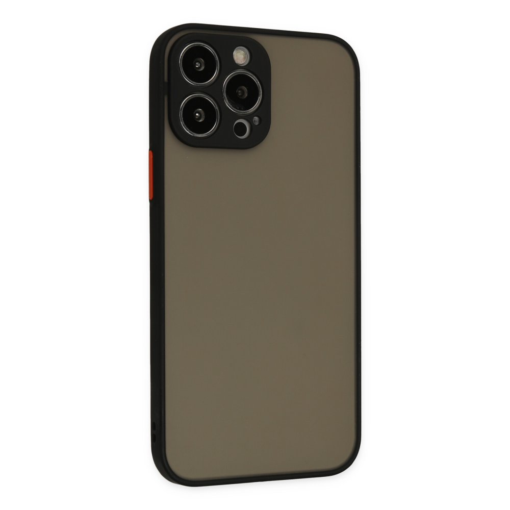  iPhone 15 Pro Kılıf Montreal Silikon Kapak - Siyah