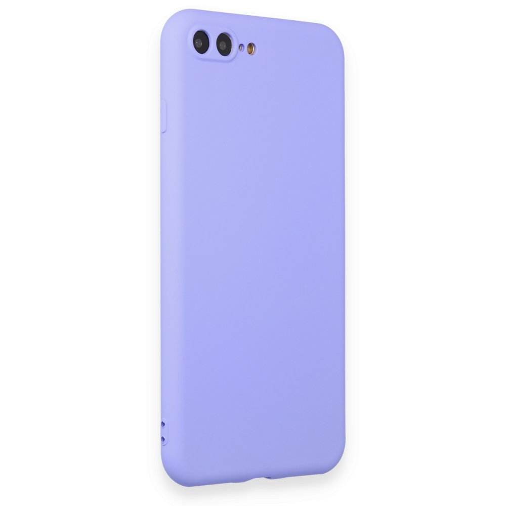  iPhone 8 Plus Kılıf First Silikon - Lila
