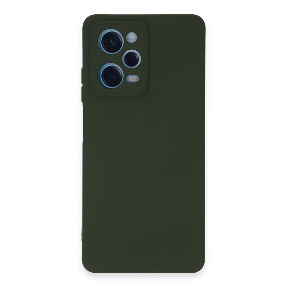 Redmi Note 12 Pro 5G Kılıf Nano içi Kadife Silikon - Koyu Yeşil