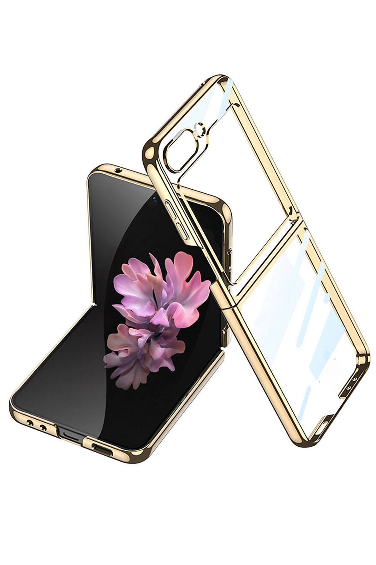  Samsung Galaxy Z Flip 6 Kılıf Fold Element Kapak - Gold