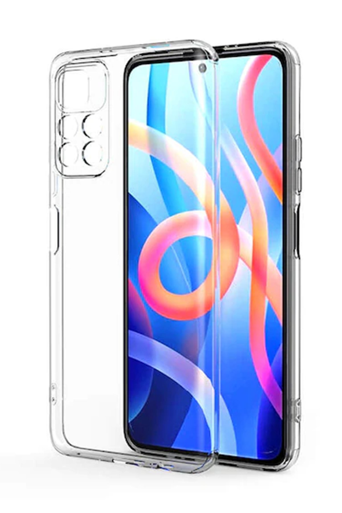  Xiaomi Poco M4 Pro 4G Kılıf Lüx Şeffaf Silikon