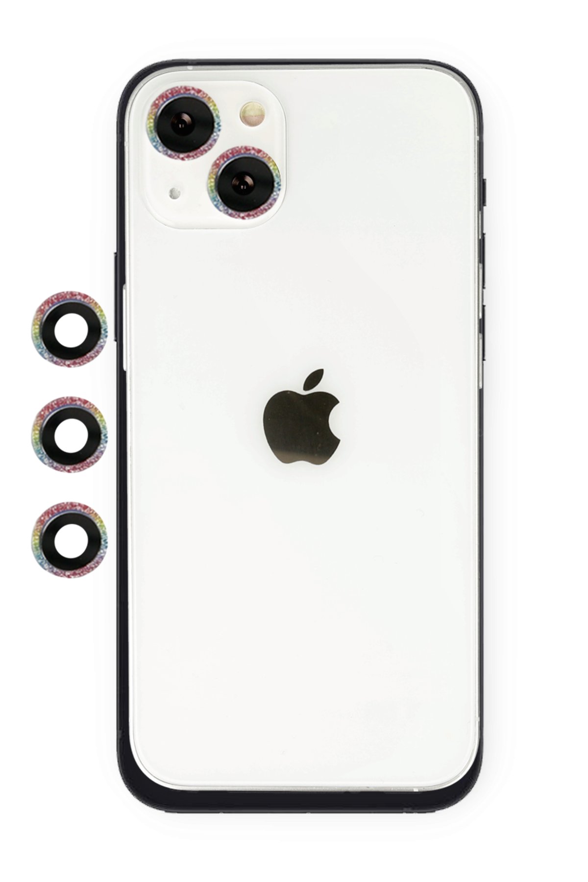  iPhone 14 Plus Shine Kamera Lens - Rainbow