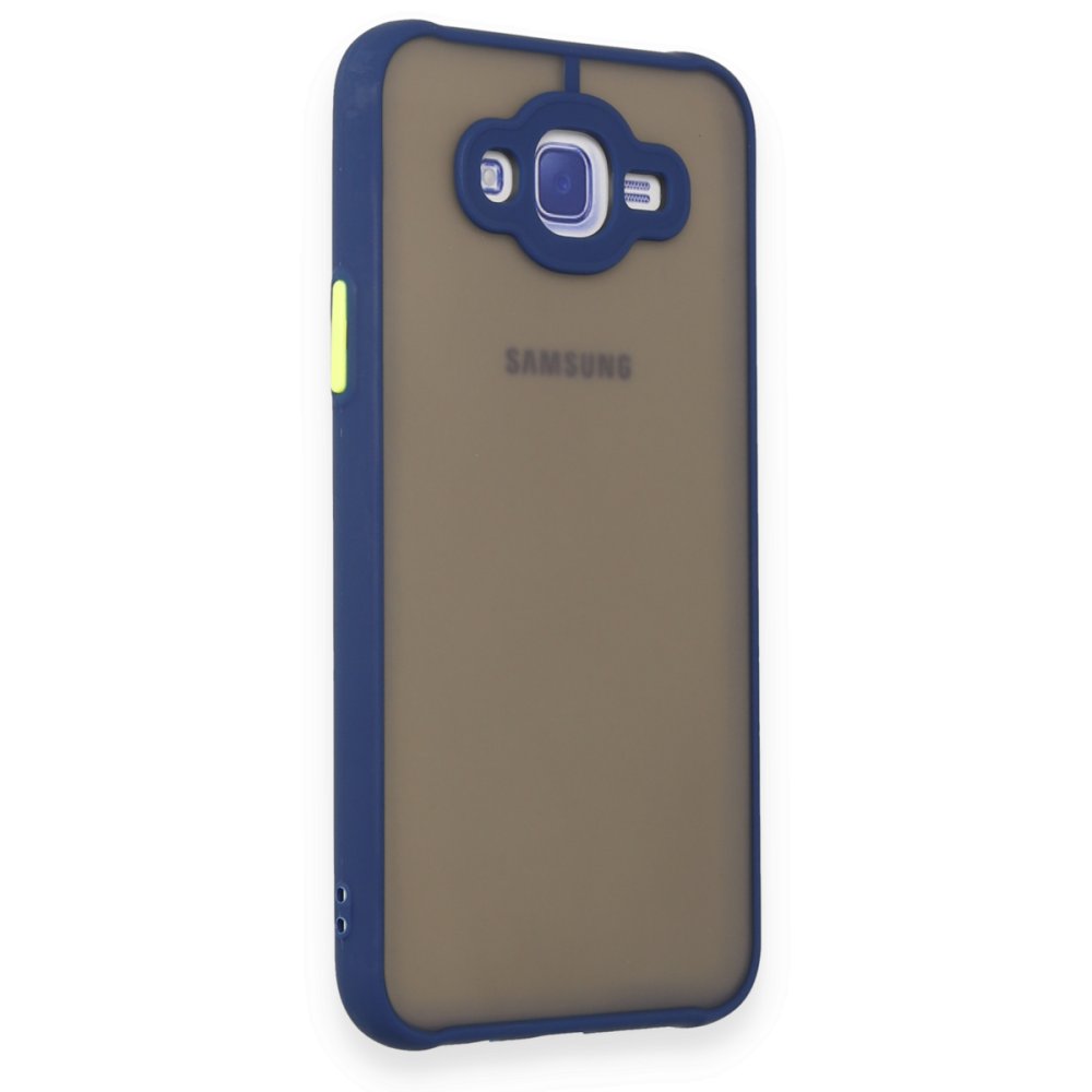  Samsung Galaxy J7 Kılıf Montreal Silikon Kapak - Lacivert