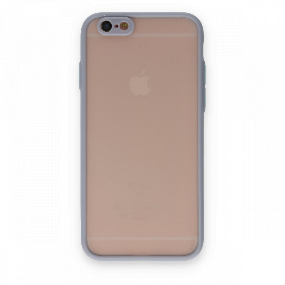  iPhone 6 Kılıf Montreal Silikon Kapak - Gri