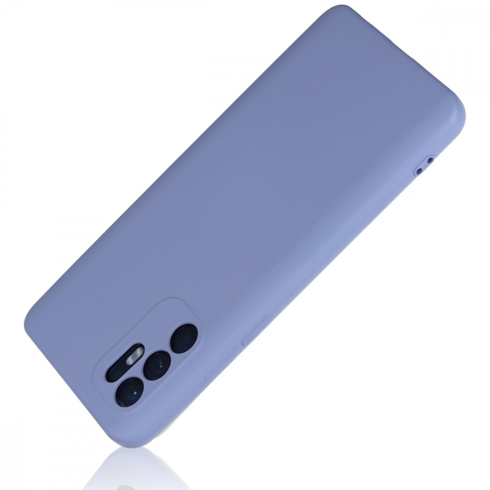  Oppo Reno 6 Kılıf Nano içi Kadife Silikon - Lila