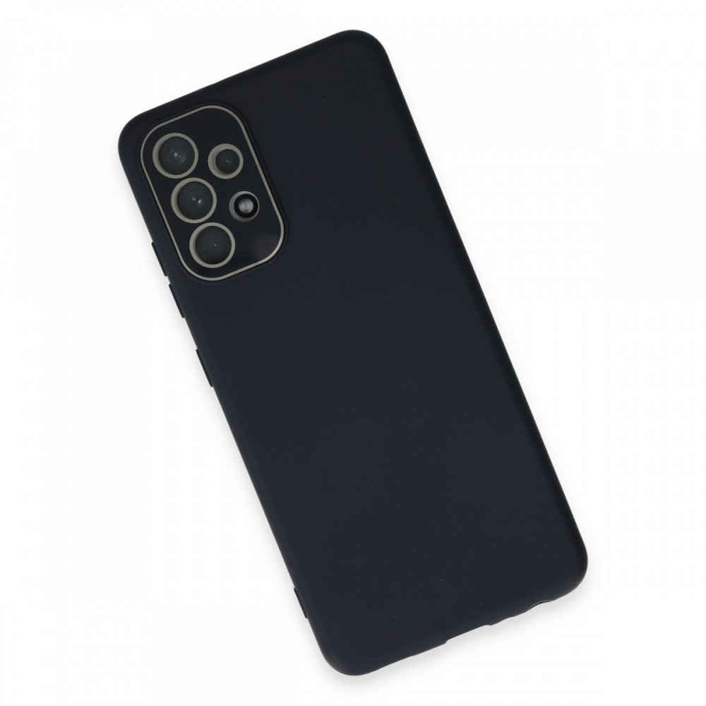  Samsung Galaxy A52S Kılıf Lansman Glass Kapak - Lacivert