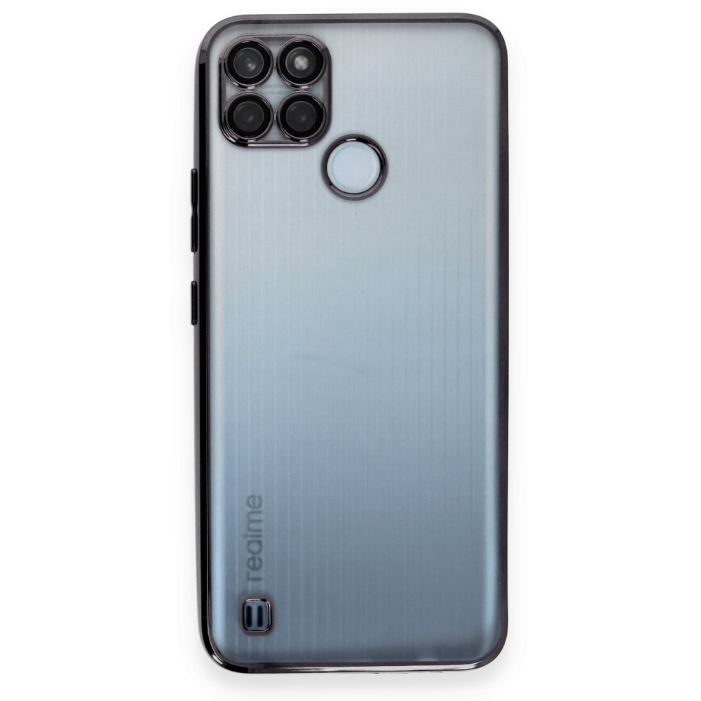  Realme C21Y Kılıf Razer Lensli Silikon - Siyah