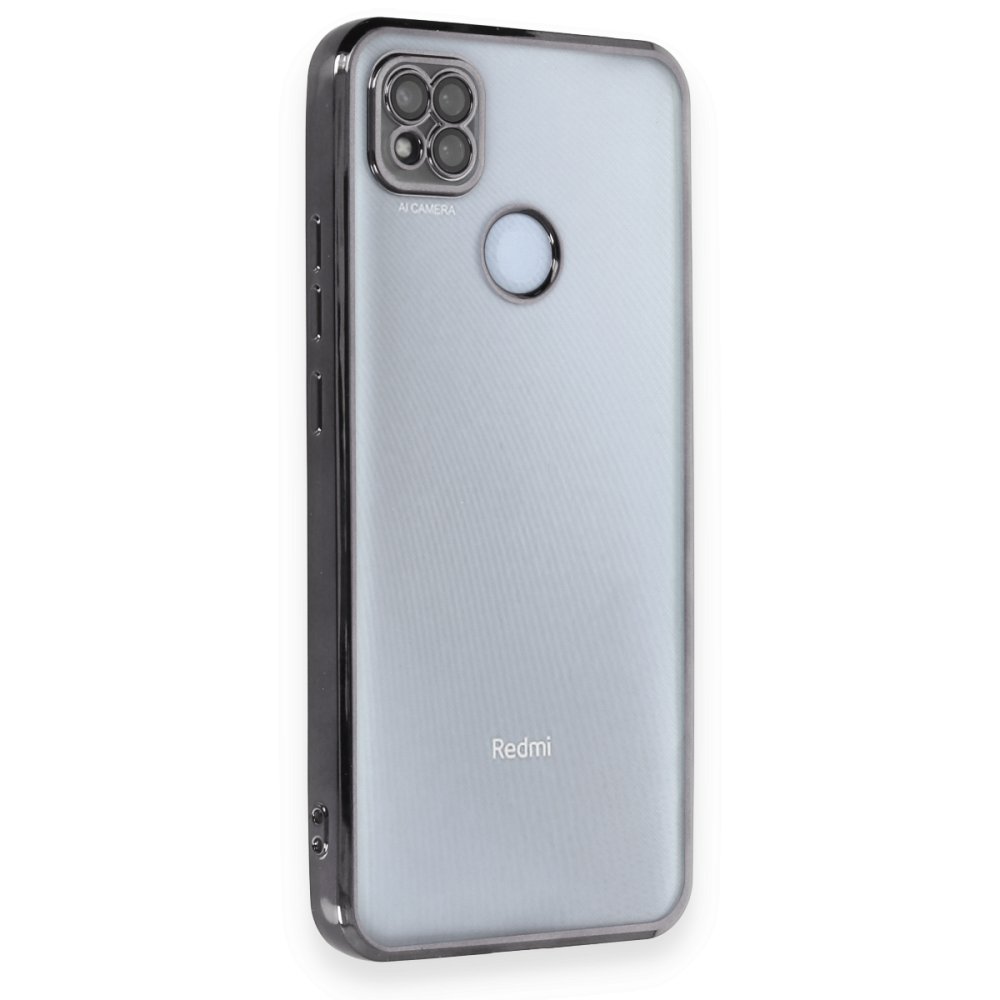 Redmi 9C Kılıf Razer Lensli Silikon - Siyah