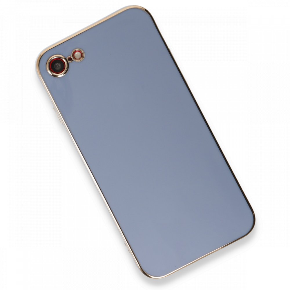  iPhone 8 Kılıf Volet Silikon - Mavi