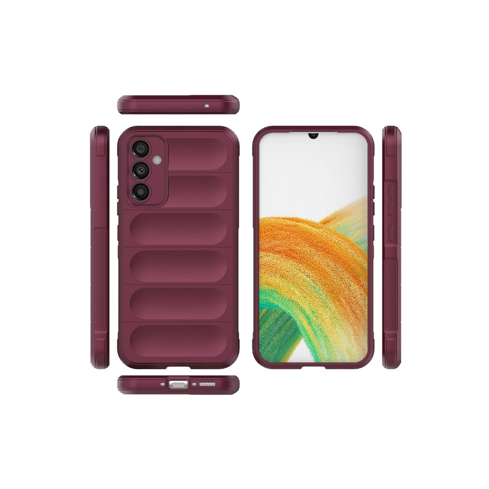  Samsung Galaxy A05S Kılıf Optimum Silikon - Bordo