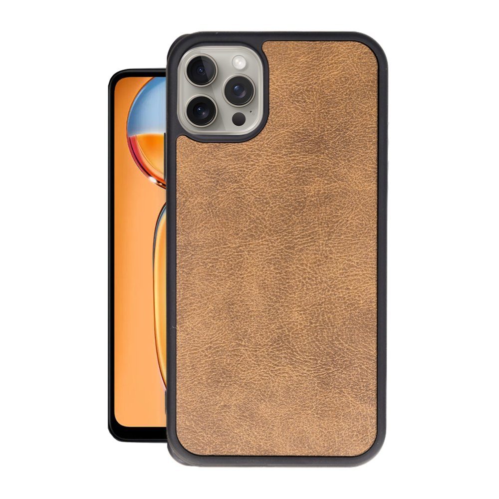 iPhone 14 Pro Kılıf Aras Deri Kapak - Taba  iPhone 14 Pro Kılıf Aras Deri Kapak - Taba