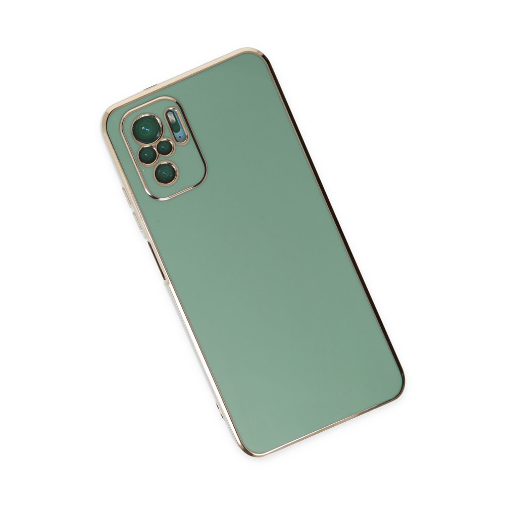 Redmi Note 10S Kılıf Volet Silikon - Açık Yeşil