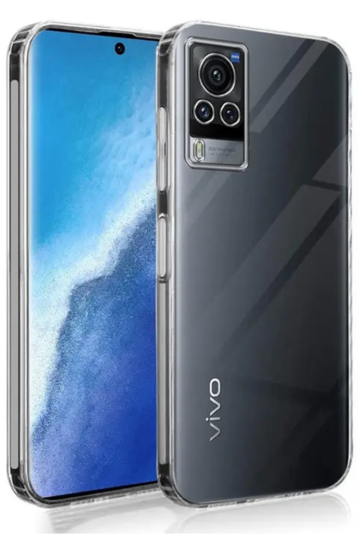 Vivo V30 5G Kılıf Lüx Şeffaf Silikon Vivo V30 5G Kılıf Lüx Şeffaf Silikon