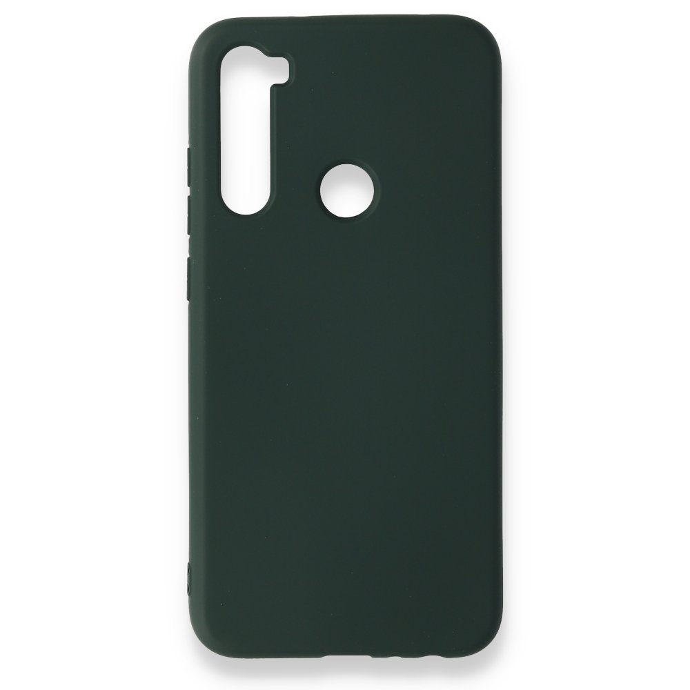 Redmi Note 8 Kılıf Nano içi Kadife Silikon - Koyu Yeşil