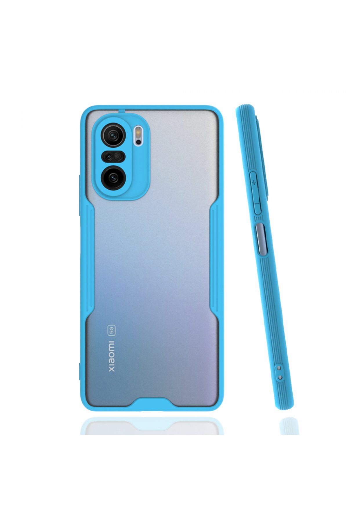  Xiaomi Mi 11i Kılıf Platin Silikon - Mavi