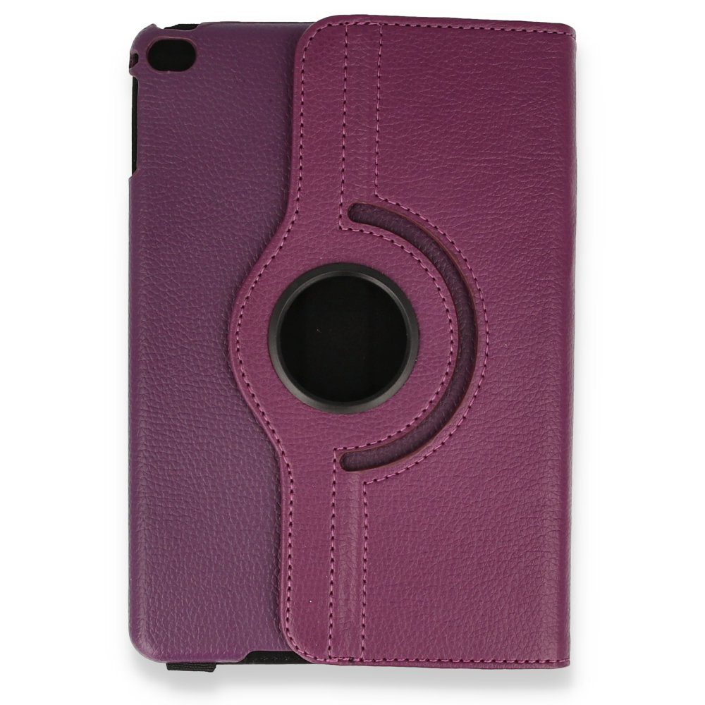  iPad Mini 5 Kılıf 360 Tablet Deri Kılıf - Mürdüm