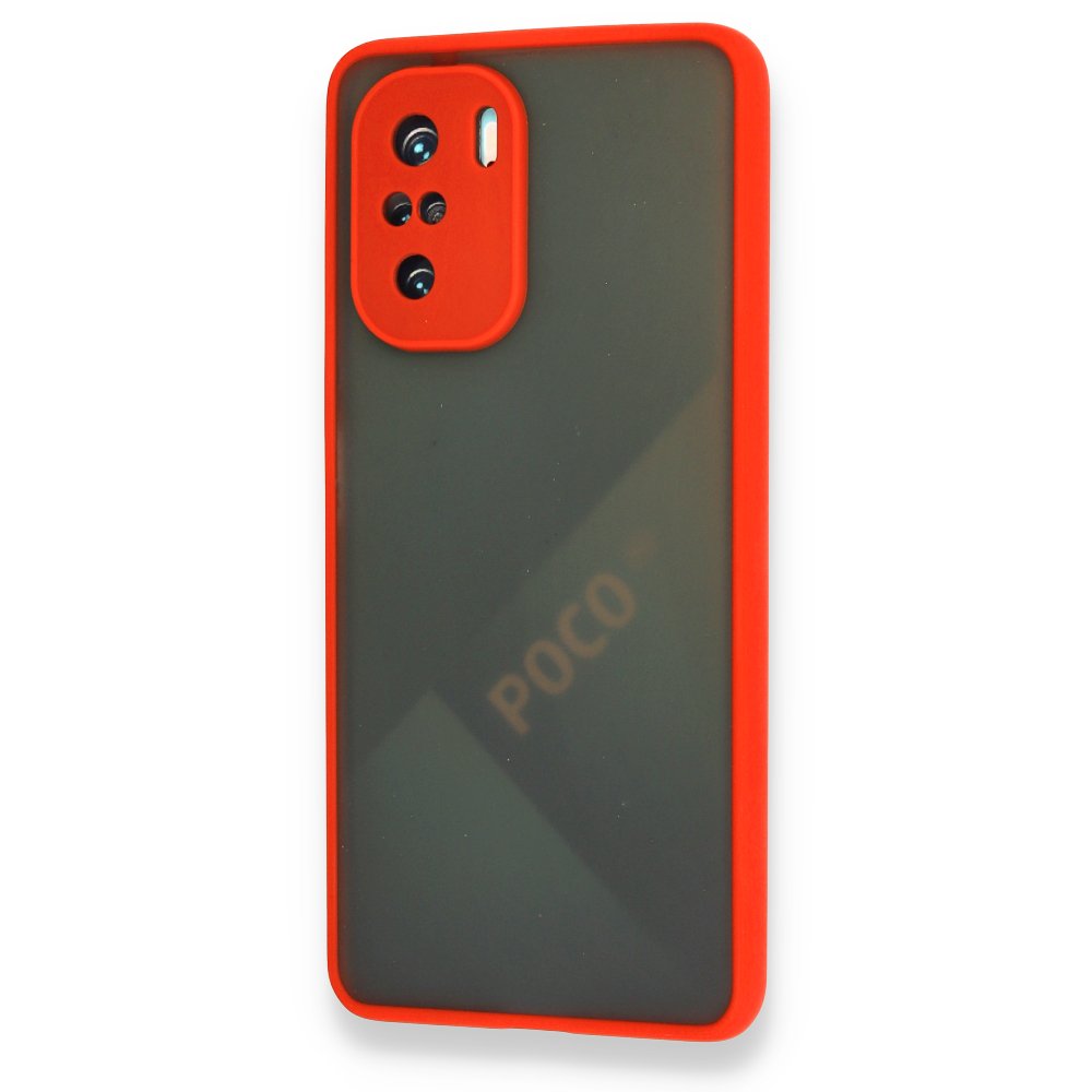Redmi K40 Kılıf Montreal Silikon Kapak - Kırmızı Redmi K40 Kılıf Montreal Silikon Kapak - Kırmızı