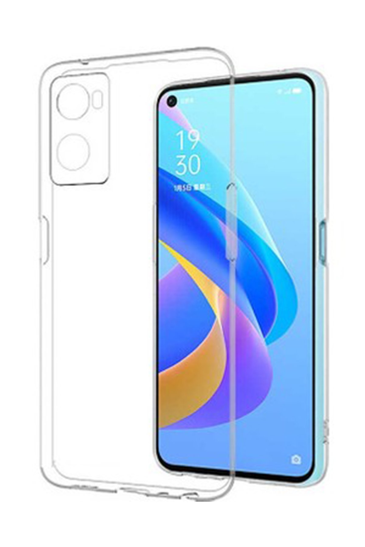 Oppo A96 Kılıf Lüx Şeffaf Silikon Oppo A96 Kılıf Lüx Şeffaf Silikon
