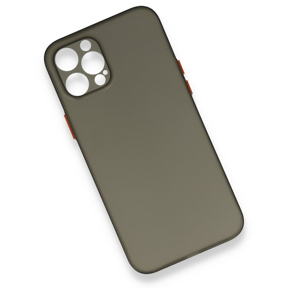  iPhone 12 Pro Max Kılıf PP Ultra İnce Kapak - Gri