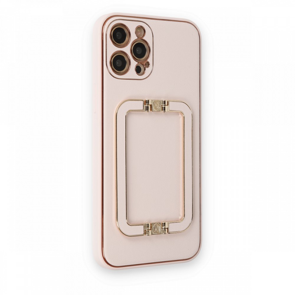 iPhone 12 Pro Kılıf Coco Elit Kapak - Pudra iPhone 12 Pro Kılıf Coco Elit Kapak - Pudra
