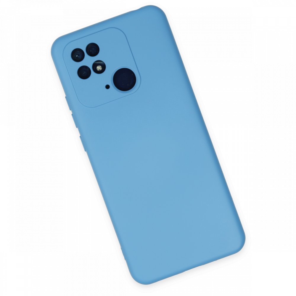 Xiaomi Poco C40 Kılıf Nano içi Kadife Silikon - Mavi Xiaomi Poco C40 Kılıf Nano içi Kadife Silikon - Mavi