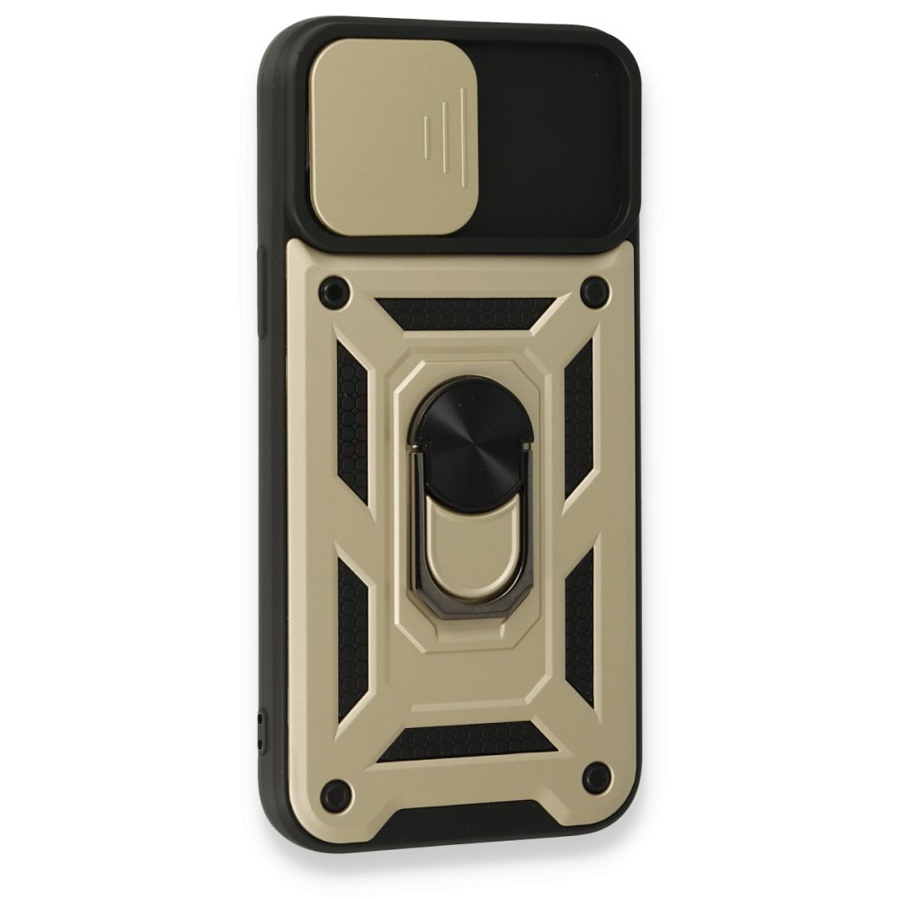 iPhone 15 Pro Kılıf Pars Lens Yüzüklü Silikon - Gold iPhone 15 Pro Kılıf Pars Lens Yüzüklü Silikon - Gold