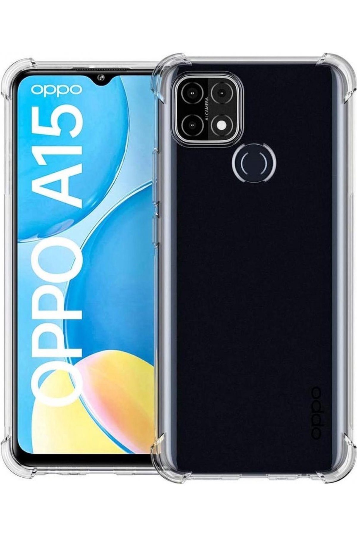 Oppo A15S Kılıf Olex Tpu Silikon - Şeffaf  Oppo A15S Kılıf Olex Tpu Silikon - Şeffaf